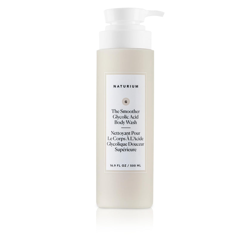 Naturium The Smoother Glycolic Acid Exfoliating Body Wash | With an AHA Blend of Glycolic & Lactic Acids, For Rough, Uneven Skin | 16.9 FL OZ / 500 ml 🍁 All In One Marketplace Canada