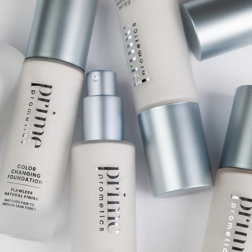 Prime Prometics Color Changing Foundation for Mature Women – Instantly Adapts to Your Skin Tone – Buildable Light-to-Medium Coverage – 12-Hour Wear – Natural Dewy Finish – Hypoallergenic 🍁 All In One Marketplace Canada