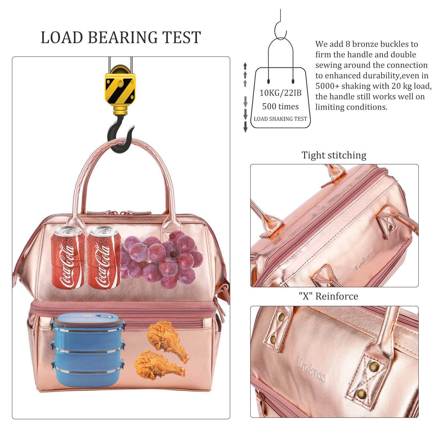 Women Fashion Commute Crossbody Nylon Waterproof Work Lunch Bag