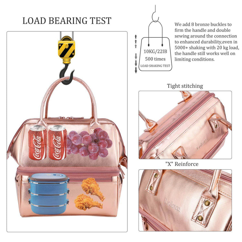 Women Fashion Commute Crossbody Nylon Waterproof Work Lunch Bag