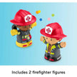 Fisher-Price Little People Toddler Toy Fire Truck Musical Push-Along Vehicle with 2 Figures for Pretend Play Ages 1+ Years 🍁 All In One Marketplace Canada