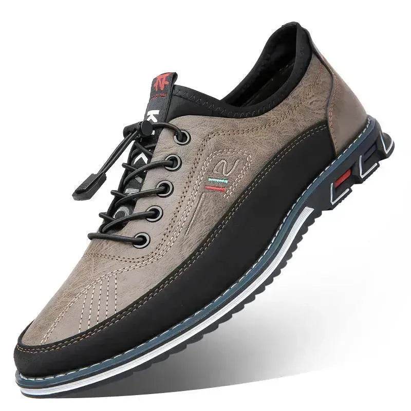 Men's Genuine Leather Casual Comfort Dress Shoes – Waterproof Non-Slip Buckle Strap EU 38–53