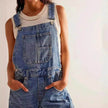 Women's Loose Denim Overalls Jumper – Casual Bib Suspender Jeans Jumpsuit with Pockets | Streetwear