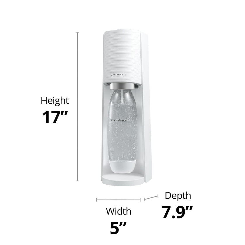 SodaStream Terra Sparkling Water Maker Bundle (White), with CO2, DWS Bottle, and Bubly Drops Flavors 🍁 All In One Marketplace Canada
