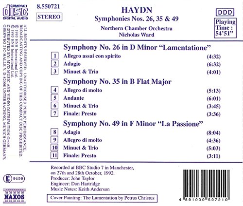 Joseph Haydn Symphonies (Volume 6)