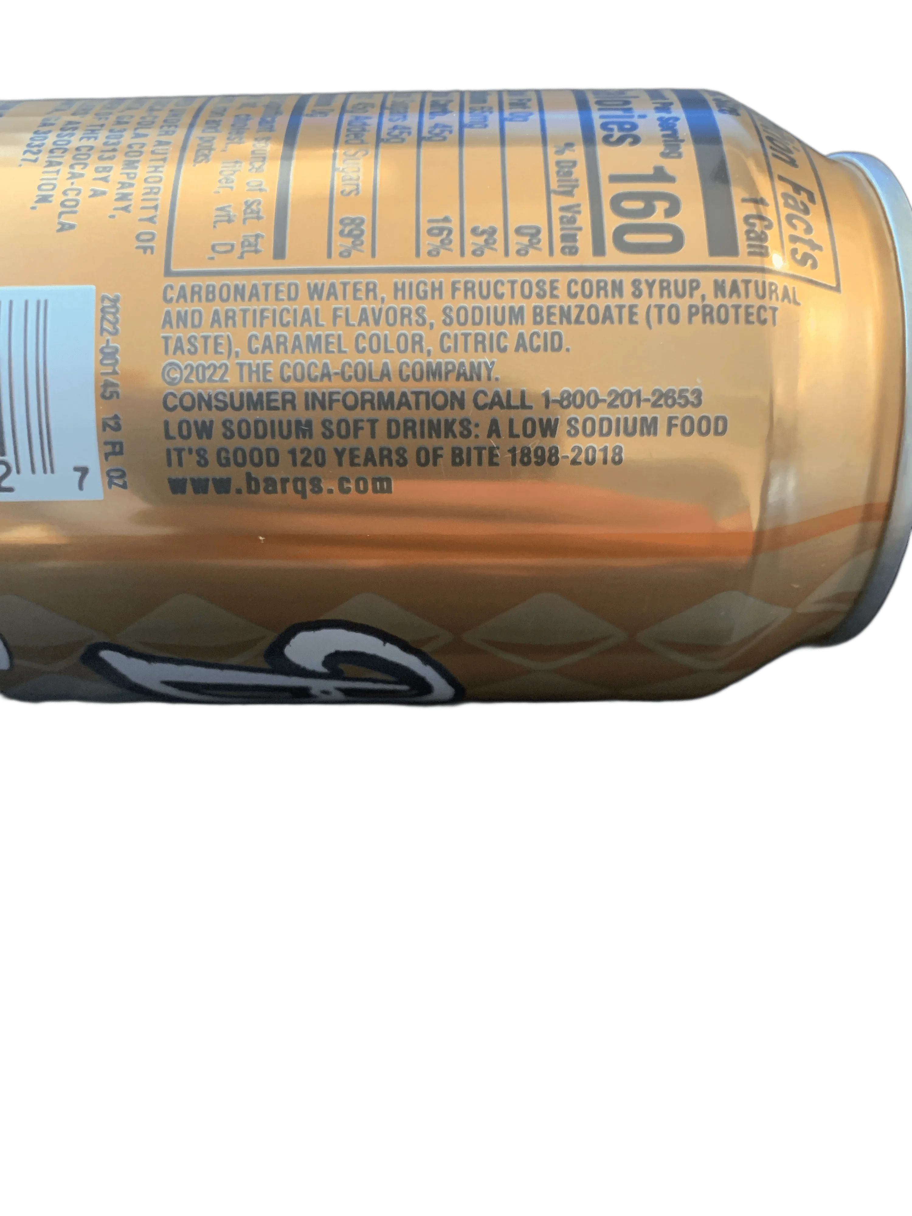 Barq's Creme Soda French Vanilla 355ML - U.S Edition