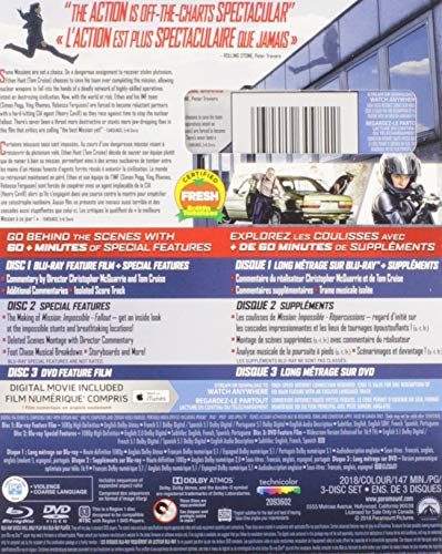 Mission: Impossible: Fallout - Blu-Ray/DVD (Used)