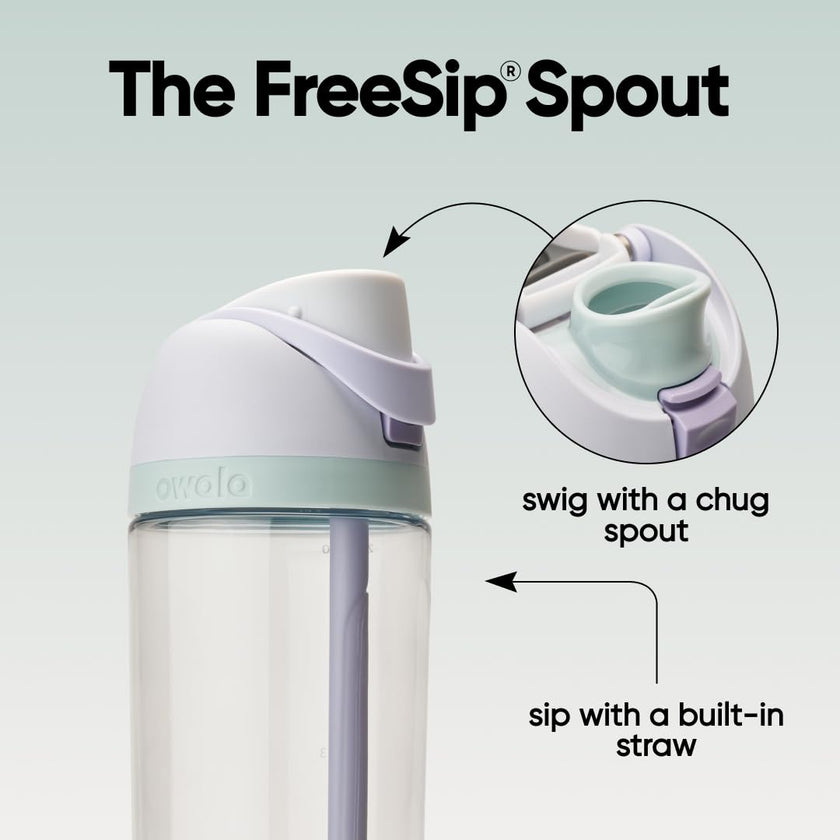 Owala FreeSip Tritan Insulated Stainless Steel Water Bottle with Straw, BPA-Free Sports Water Bottle, Great for Travel, 25 Oz, Open Air 🍁 All In One Marketplace Canada