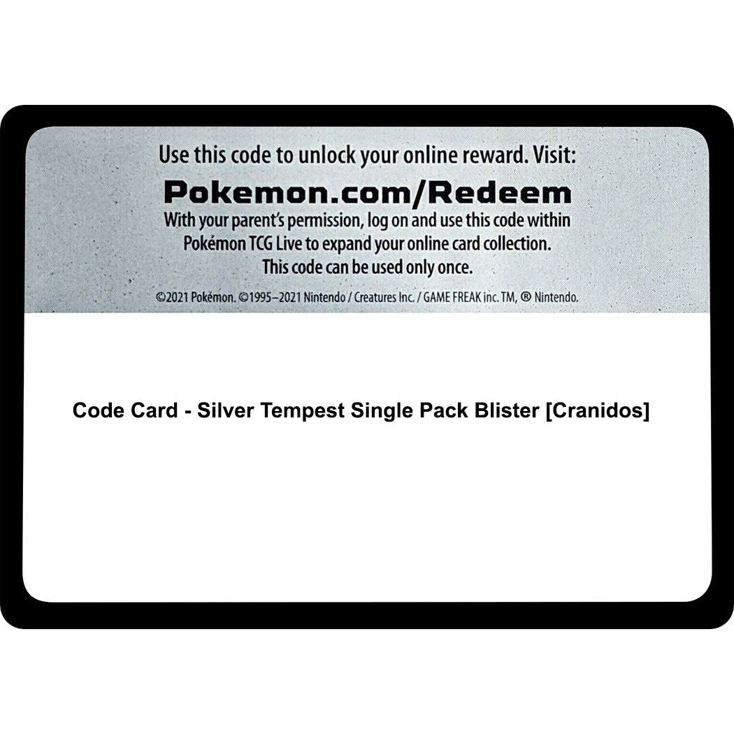 Code Card - Silver Tempest Single Pack Blister [Cranidos] (SWSH12)