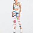2pcs Women's Printed  fitness Gym Workout Outfit set