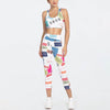 2pcs Women's Printed  fitness Gym Workout Outfit set