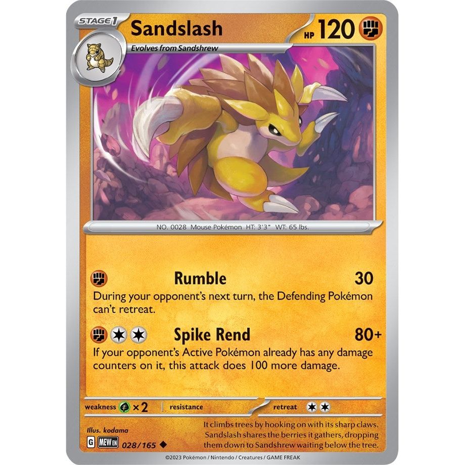 Sandslash (028/165) (MEW)