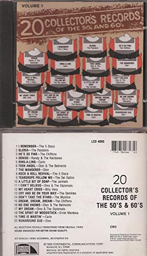 Various / 20 Collecor's Records Of The 50's And 60's: Volume 1 - CD (Used)