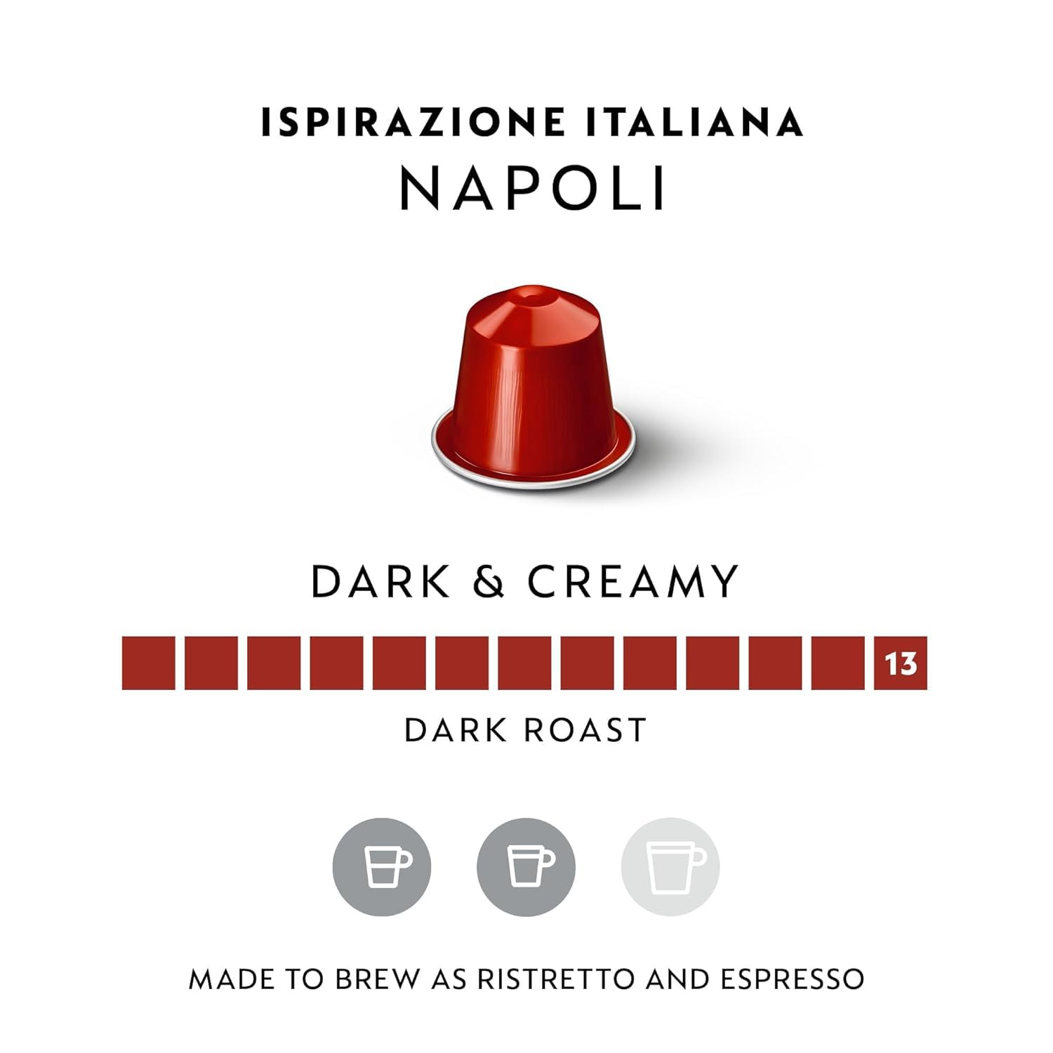 Nespresso Original Napoli Coffee Pods, Dark Roast, Intensity 13, 50 Pods 🍁 All In One Marketplace Canada