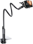 Phone Holder Bed Gooseneck Mount - Lamicall Cell Phone Stand Clamp Clip for Desk, Flexible Lazy Long Arm Headboard Bedside for iPhone 13 14 15 16 17 Pro Max Mini Plus, S24 S25 Ultra, 4-7