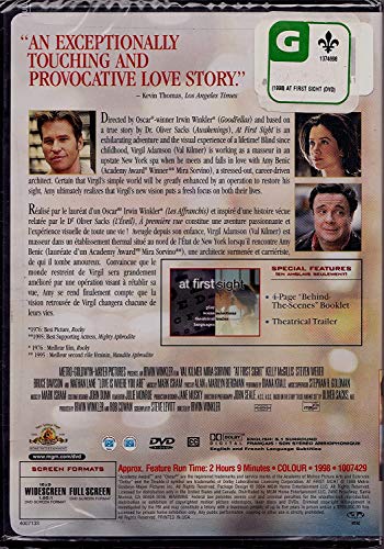 A Première Vue - At First Sight (English/French) 1999 (Widescreen/Full Screen) Régie au Québec (Cover Bilingue)