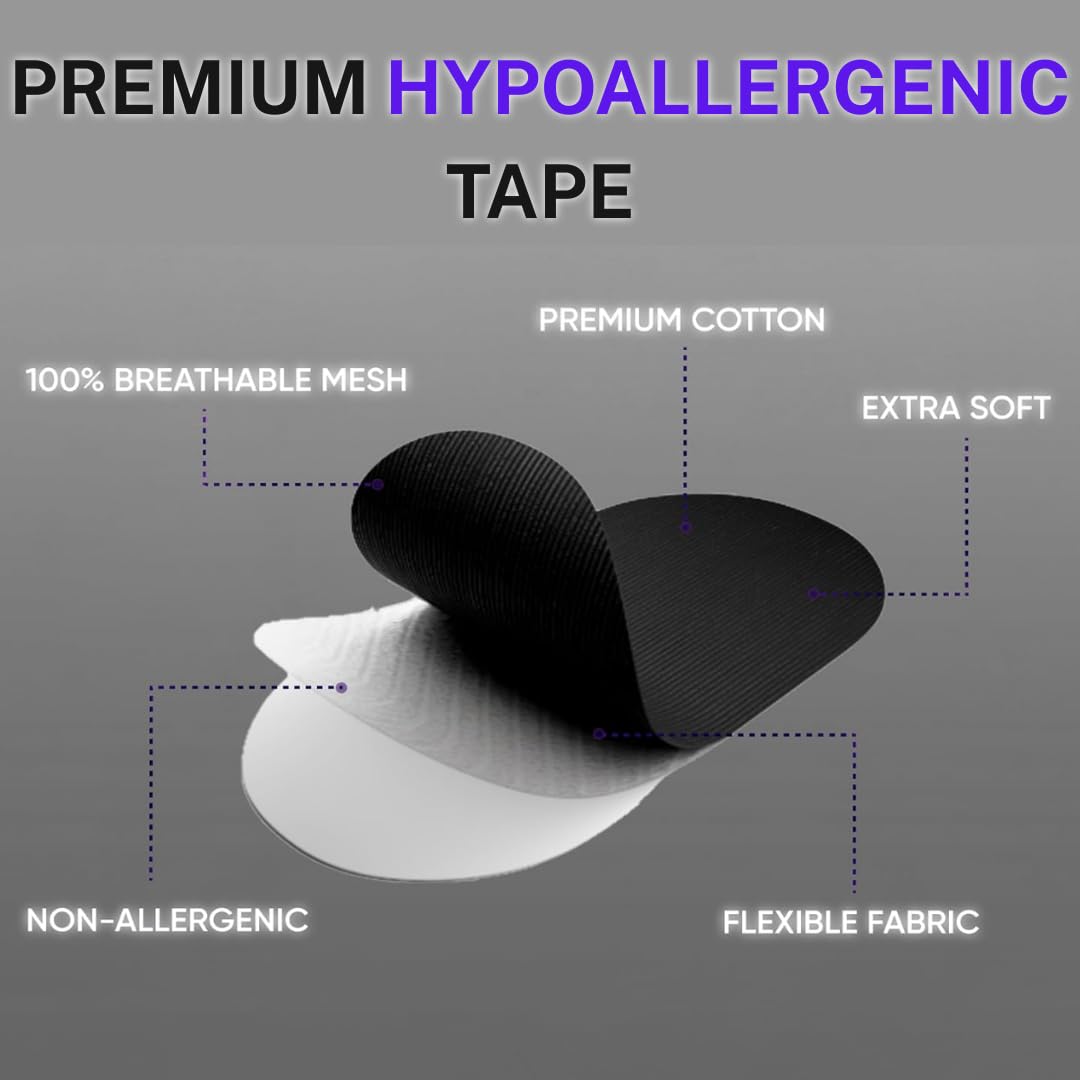 PRODIGY X Zen Tape (30 Pack) - Gentle Support Strips for Nasal Breathing, Pain Free Removal, Hypoallergenic, Latex Free & Friendly Adhesive Cotton Tape 🍁 All In One Marketplace Canada