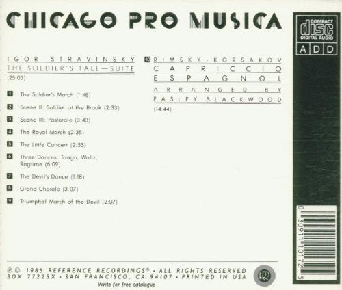 Stravinsky / L'Histoire Du Soldat Suite: Capriccio Espagnol - CD (Used)