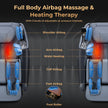 Mega Sale-Costway-Premium 3 Level Zero Gravity Full SL Track, Massage Chair With Heat- Dual Foot Rollers-Intelligent Body Scan With Shiatsu Rollers-JL10029WL