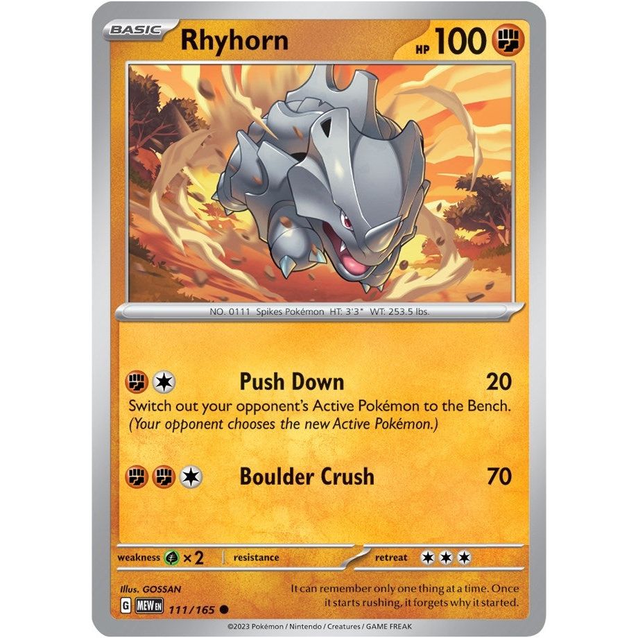Rhyhorn (111/165) (MEW)