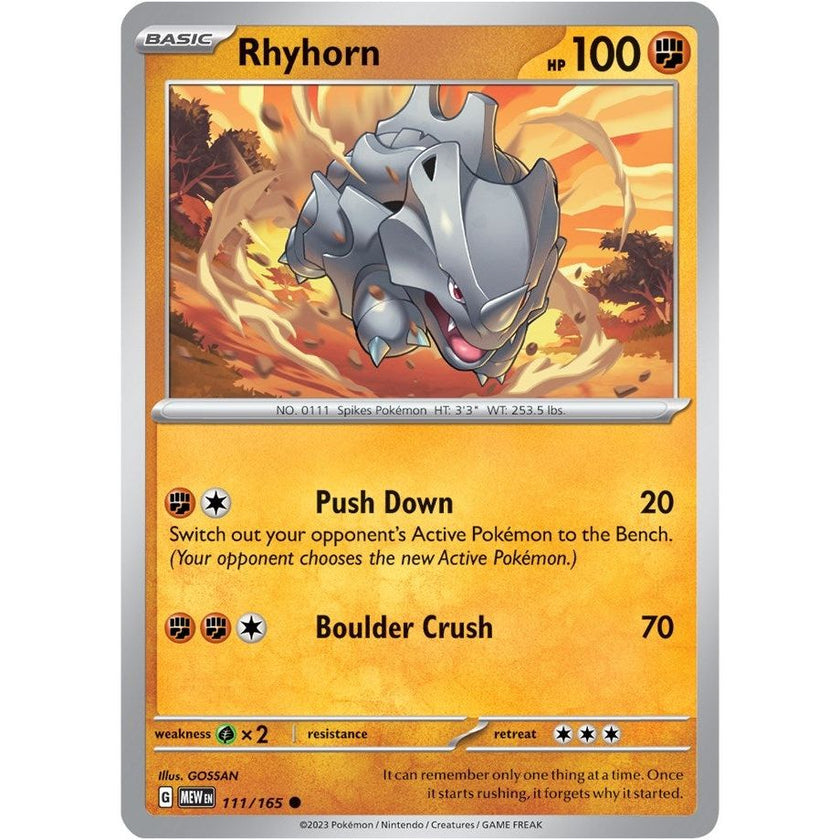 Rhyhorn (111/165) (MEW)