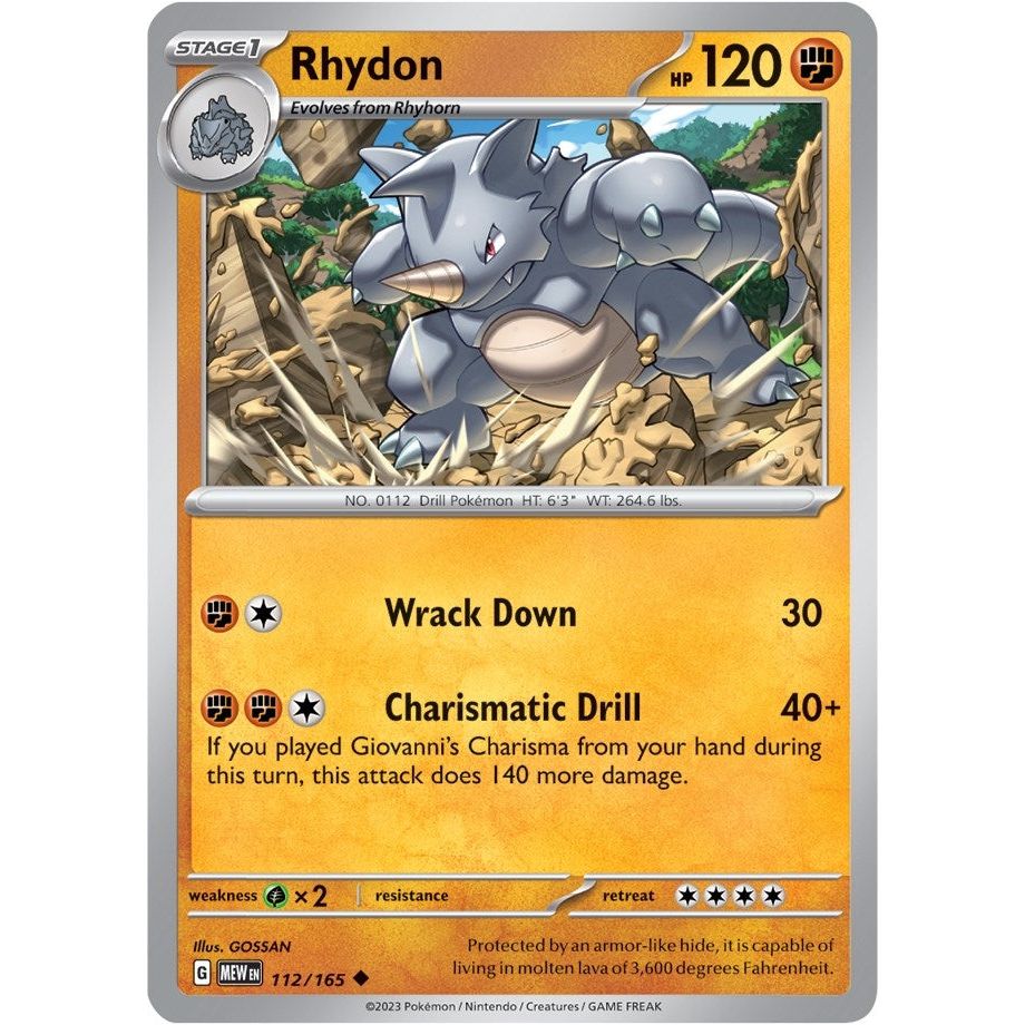 Rhydon (112/165) (MEW)