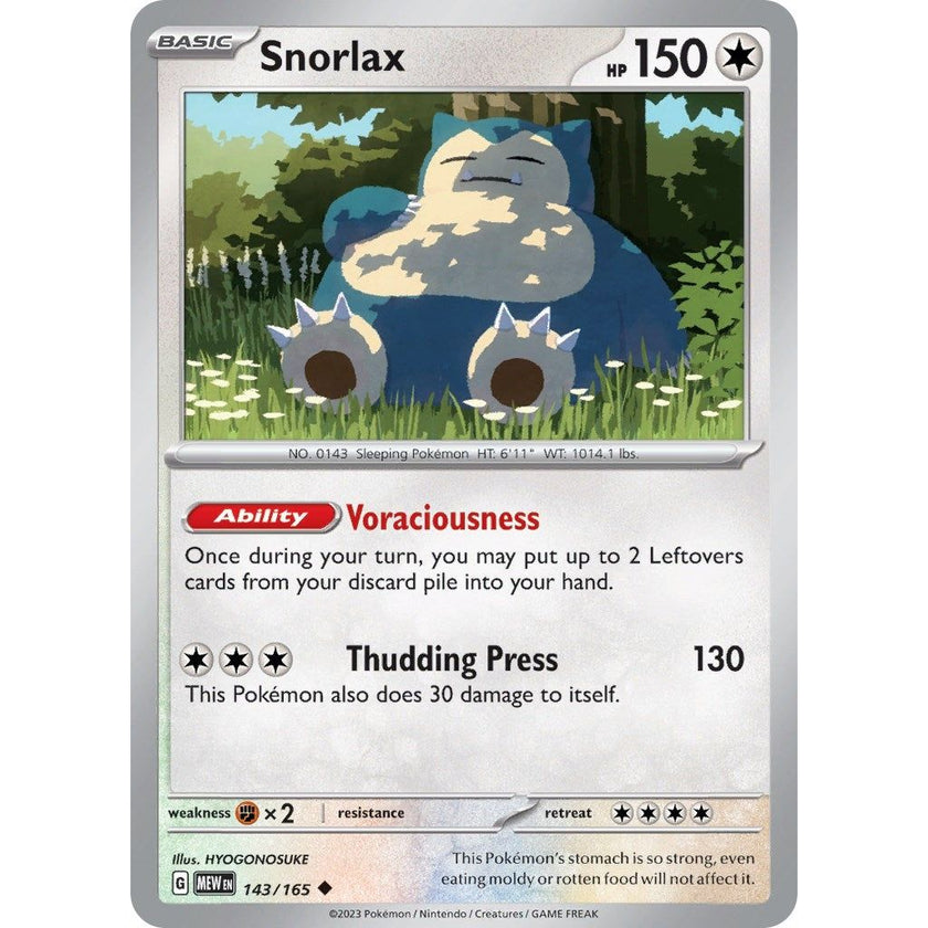 Snorlax (143/165) (MEW)