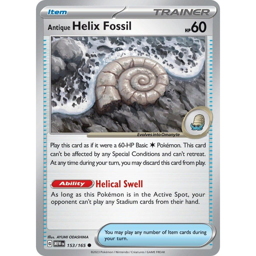 Antique Helix Fossil (153/165) (MEW)