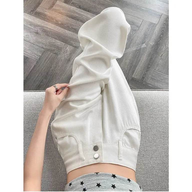 Thin And Lightweight Tencel Soft Baggy Jeans Pant For Women