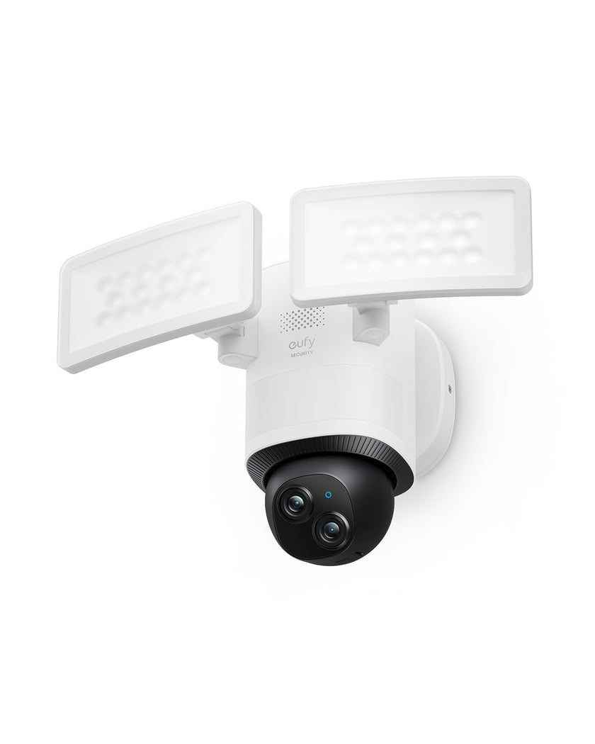eufy Security Floodlight Camera E340 Wired, 360° Pan and Tilt, 24/7 Recording, Dual-Band Wi-Fi, 2,000 Lumens, Motion-Activated, Dual Camera, HomeBase 3 Compatible, Local Storage, No Monthly Fee 🍁 All In One Marketplace Canada