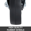VEVOR 4 Pack 8 Inch Iron Core Polyurethane Swivel Caster with Dual Locking Brake Adjustable Legs 1100LBS Capacity per Wheel 🍁 All In One Marketplace Canada