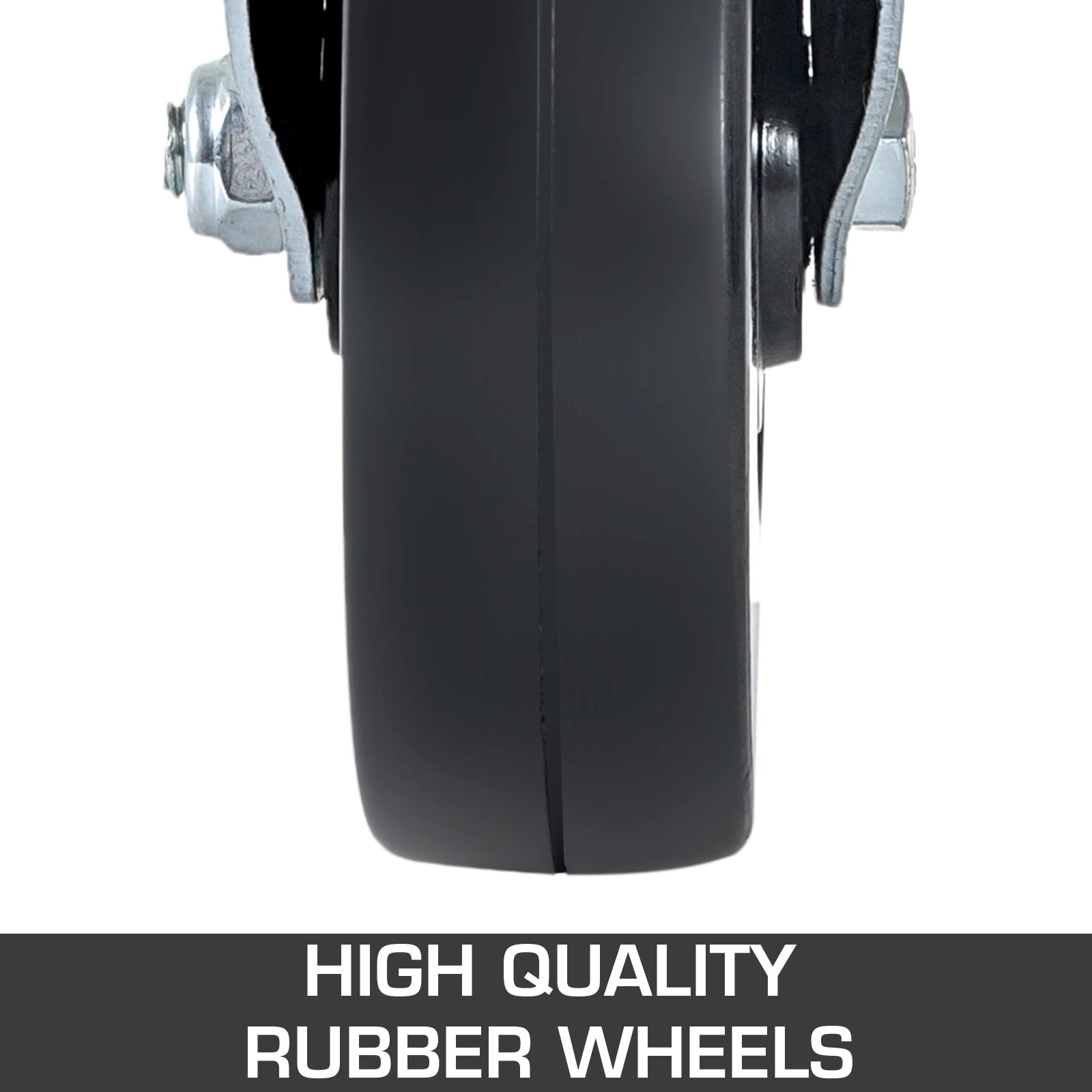 VEVOR 4 Pack 8 Inch Iron Core Polyurethane Swivel Caster with Dual Locking Brake Adjustable Legs 1100LBS Capacity per Wheel 🍁 All In One Marketplace Canada
