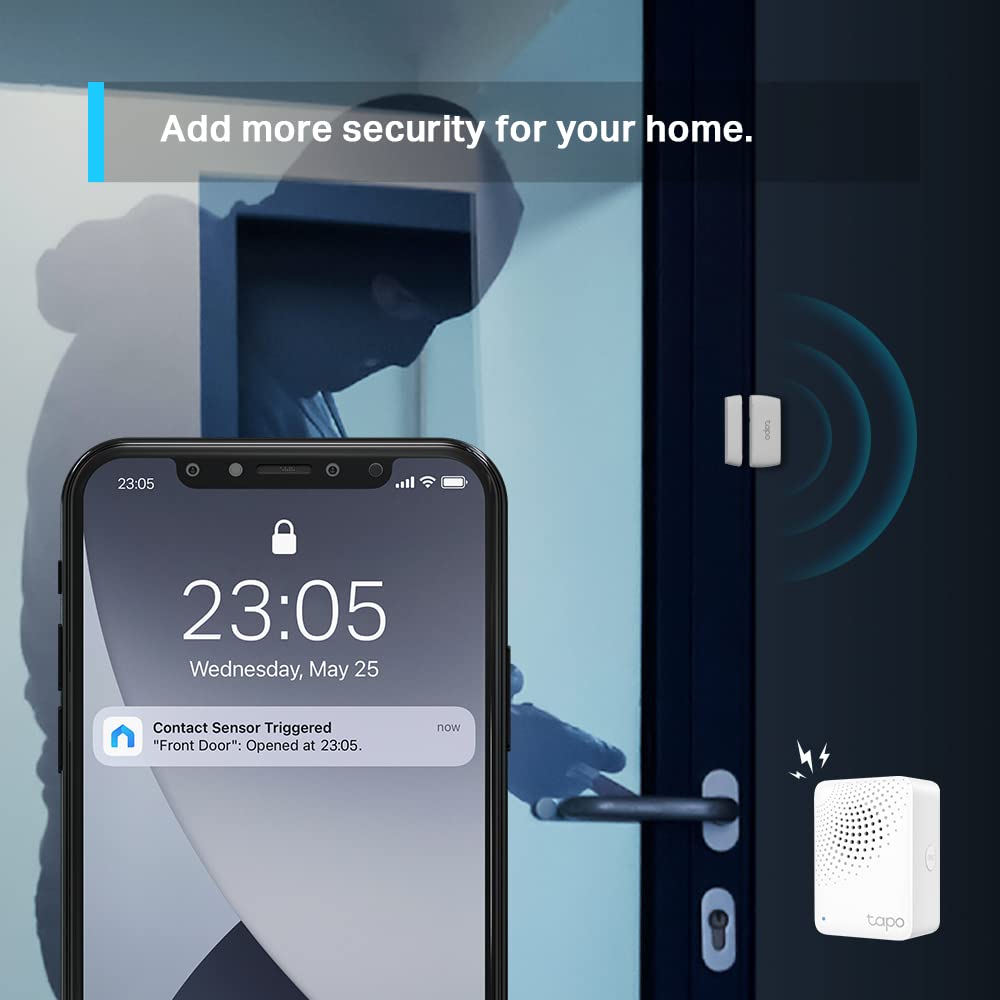TP-Link Tapo T110 Contact Sensor, White, Requires Tapo Hub, Long Battery Life, Real-Time Notification, Smart Action 🍁 All In One Marketplace Canada