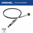 Dremel Flex Shaft Rotary Tool Attachment with Comfort Grip and 36” Long Cable-Engraver, Polisher, and Mini Sander-Ideal for Detail Metal Engraving, Wood Carving, and Jewelry Polishing, 225-02, Grey 🍁 All In One Marketplace Canada