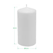 Stonebriar Unscented White Tall Pillar Candles, 65 Hour Burning Candle Pillars, Perfect for Decor, Weddings, Emergencies 3