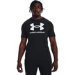 Under Armour Men's Sportstyle Logo Short Sleeve T Shirt, (001) Black / / White, Small 🍁 All In One Marketplace Canada