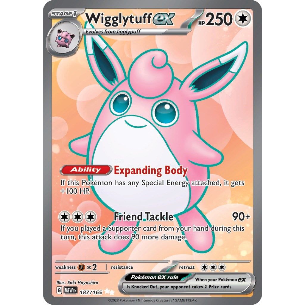 Wigglytuff ex (187/165) (MEW)