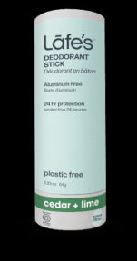 Lafe's Body Care - Stick Deodorant Cedar + Lime (64g)