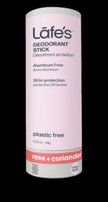 Lafe's Body Care - Stick Deodorant Rose + Coriander (64g)