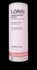 Lafe's Body Care - Stick Deodorant Rose + Coriander (64g)