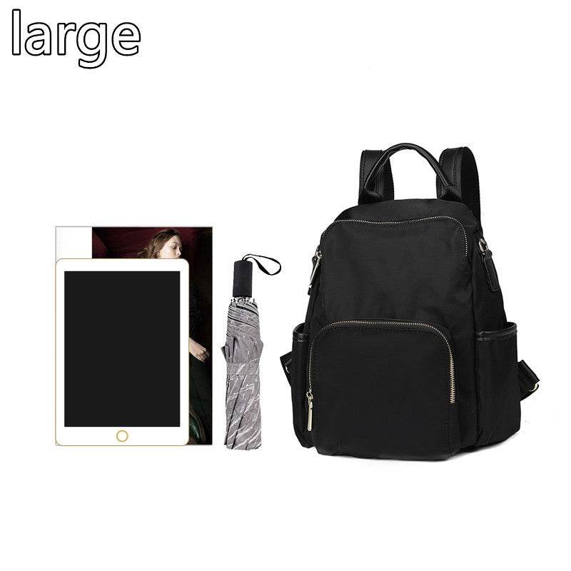 Unisex Portable Waterproof Plain color Backpack for school