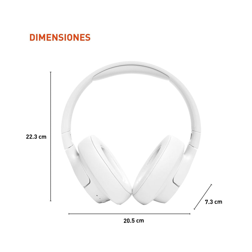JBL Tune 720BT - Wireless Over-Ear Headphones with JBL Pure Bass Sound, Bluetooth 5.3, Up to 76H Battery Life and Speed Charge, Lightweight, Comfortable and Foldable Design (White) 🍁 All In One Marketplace Canada