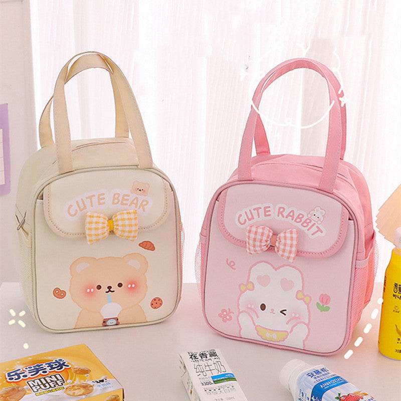 Portable Kids Preschool Cute Cartoon Lunch Bag