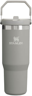 STANLEY IceFlow Flip Straw Tumbler with Handle 30 oz | Twist On Lid and Flip Up Straw | Leak Resistant Water Bottle | Insulated Stainless Steel | BPA-Free | Ash 🍁 All In One Marketplace Canada