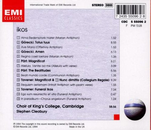 Music of Gorecki, Part & Tavener