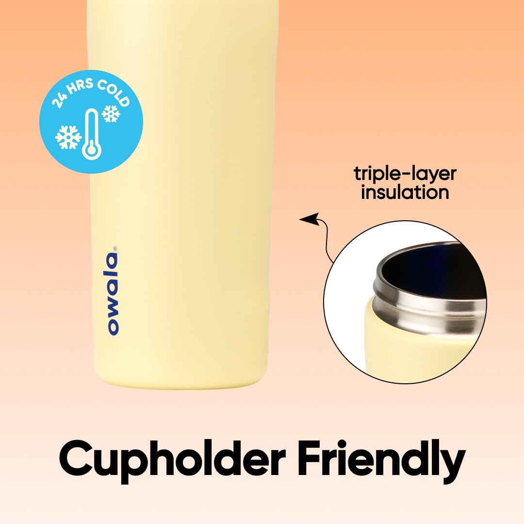 Owala Kids FreeSip Insulated Stainless Steel Water Bottle with Straw, BPA-Free Sports Water Bottle, Great for Travel, 16 oz, Misty Horizon 🍁 All In One Marketplace Canada