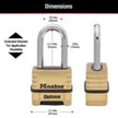 Master Lock ProSeries Set Your Own Combination Lock, 2-1/4