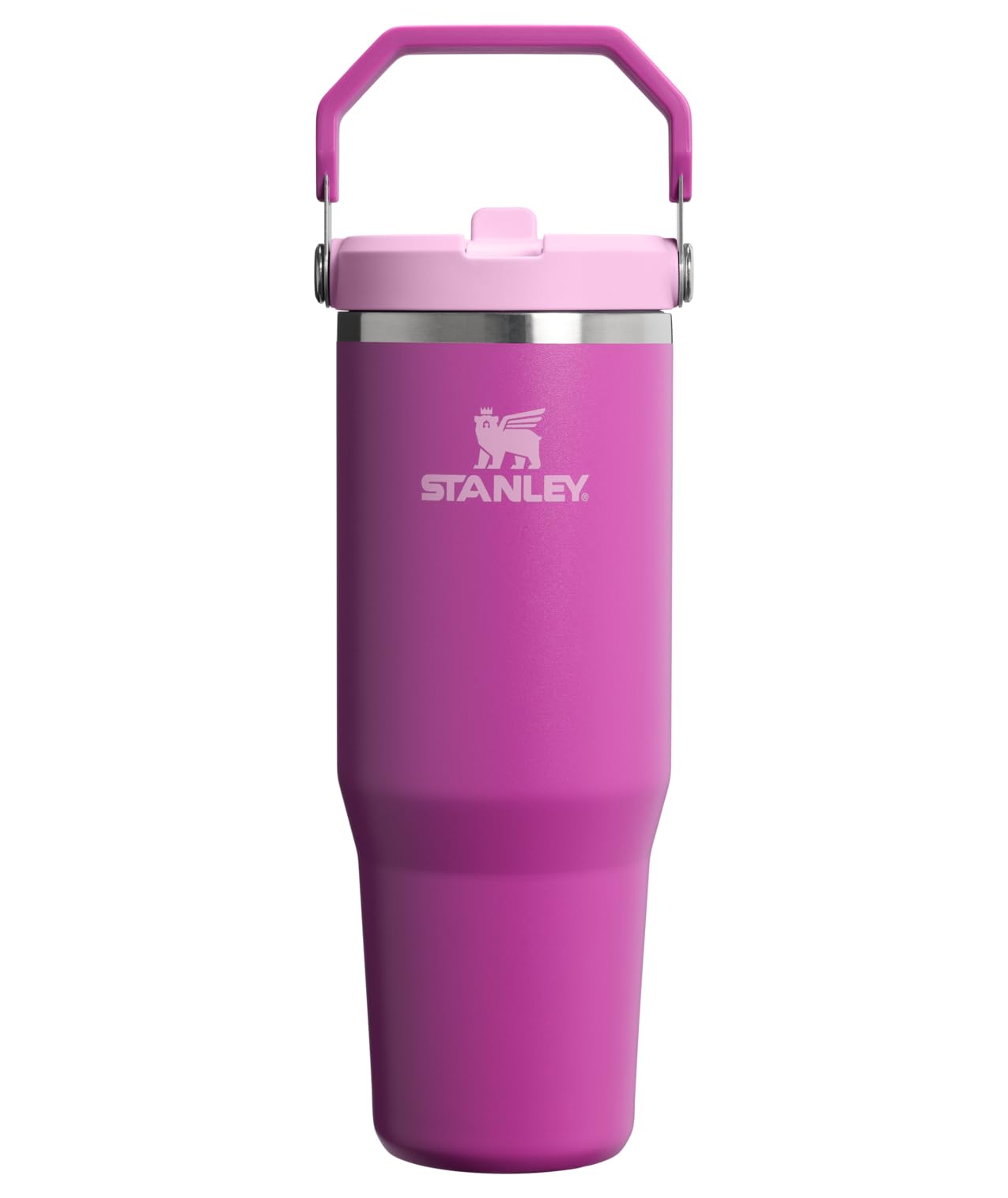 STANLEY IceFlow 2.0 Flip Straw Tumbler with Handle 30 oz | Twist On Lid and Flip Up Straw | Leakproof Water Bottle | Insulated Stainless Steel | BPA-Free | Dark Blossom 🍁 All In One Marketplace Canada