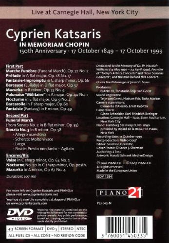 New F. Chopin - In Memoriam Chopin [DVD]