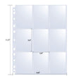 360 Pockets Trading Card Sleeves - Double-Sided 9 Pocket Page Protector, Ultra-Clear Card Sheets for 3 Ring Binder, Sleeves for Game Yugioh/MTG, Baseball, Business Cards, Coupons 🍁 All In One Marketplace Canada